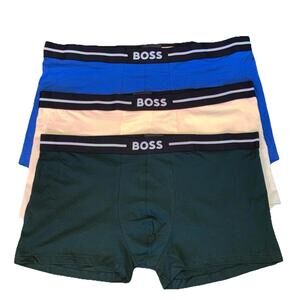 Set of 3 BOSS Hugo Boss 50495485 Stretch 95%  Cotton Boxer Trunks 24 Print XXL